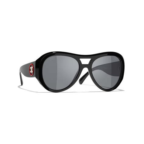 chanel pilot signature sunglasses|CHANEL .